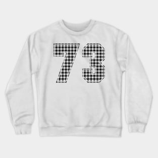Plaid Number - 73 - Dark Crewneck Sweatshirt